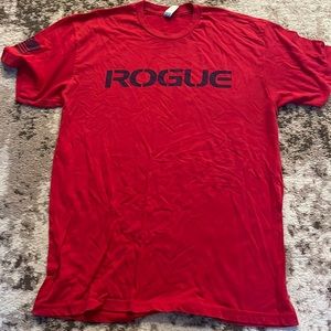 Men’s Rogue Fitness Large Red Short Sleeve Tee Shirt